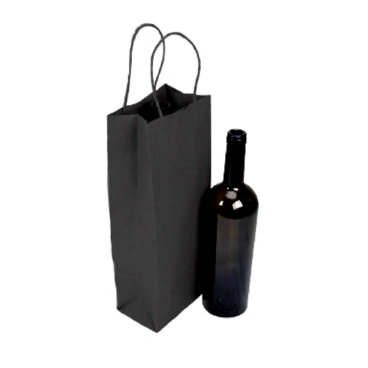Paper Bottle Bags (Twist Handle) - Black – Advantage Packaging Limited