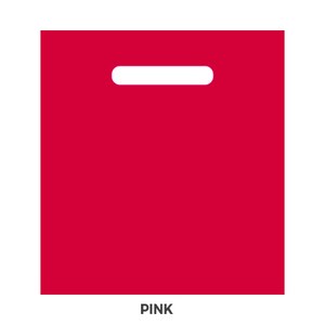 Plastic Handle Bags - PINK - CLEARANCE