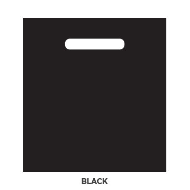 Plastic Handle Bags - Black