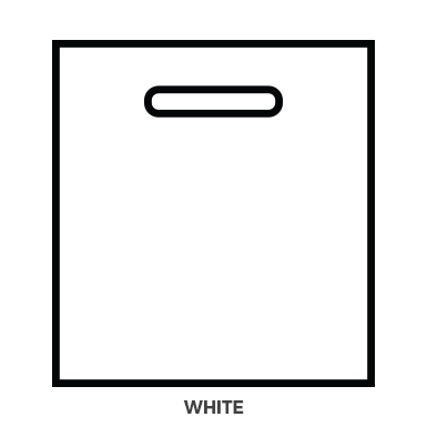 Plastic Handle Bags - White